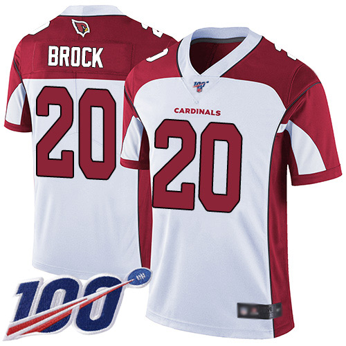 Arizona Cardinals Limited White Men Tramaine Brock Road Jersey NFL Football #20 100th Season Vapor Untouchable